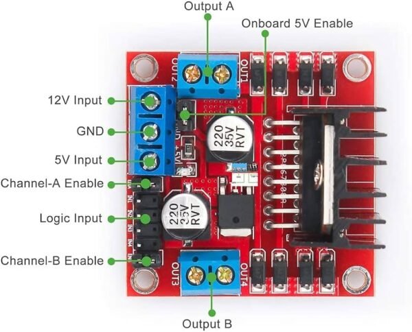 L298N Dual Motor Driver - Image 3