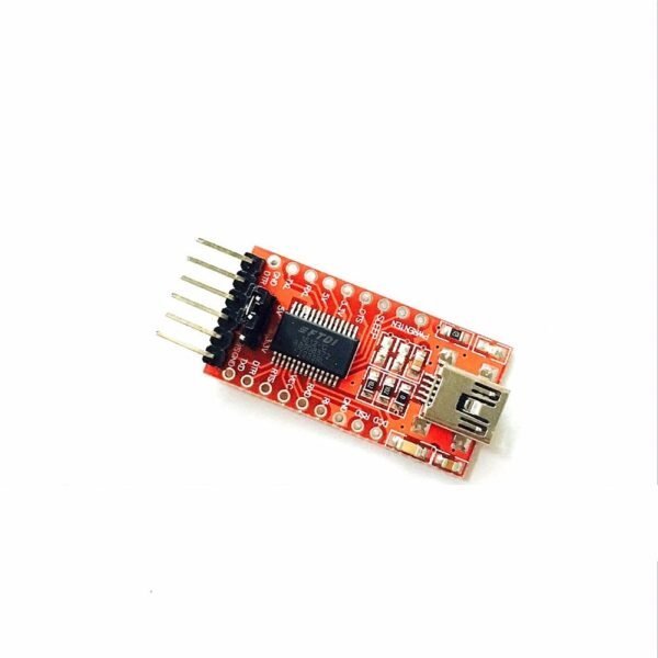 FTDI USB to TTL Serial Adapter – 6 Pin, 3.3V/5V (Red) - Image 2