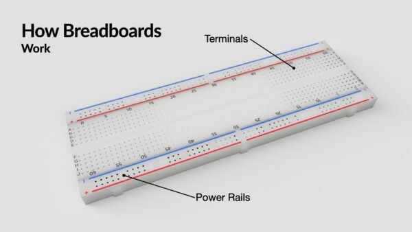 MB-102 Breadboard – 830 Tie Points, Full Size - Image 2