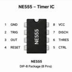 NE555 Timer IC DIP-8 Package for Electronics Projects