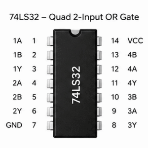 7432 Quad 2-Input OR Gate Logic IC DIP Package