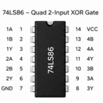 7486 Quad 2-Input XOR Gate Logic IC DIP Package