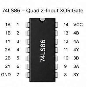 7486 Quad 2-Input XOR Gate Logic IC DIP Package