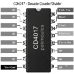 CD4017 Decade Counter IC DIP-16 Package for Electronics Projects